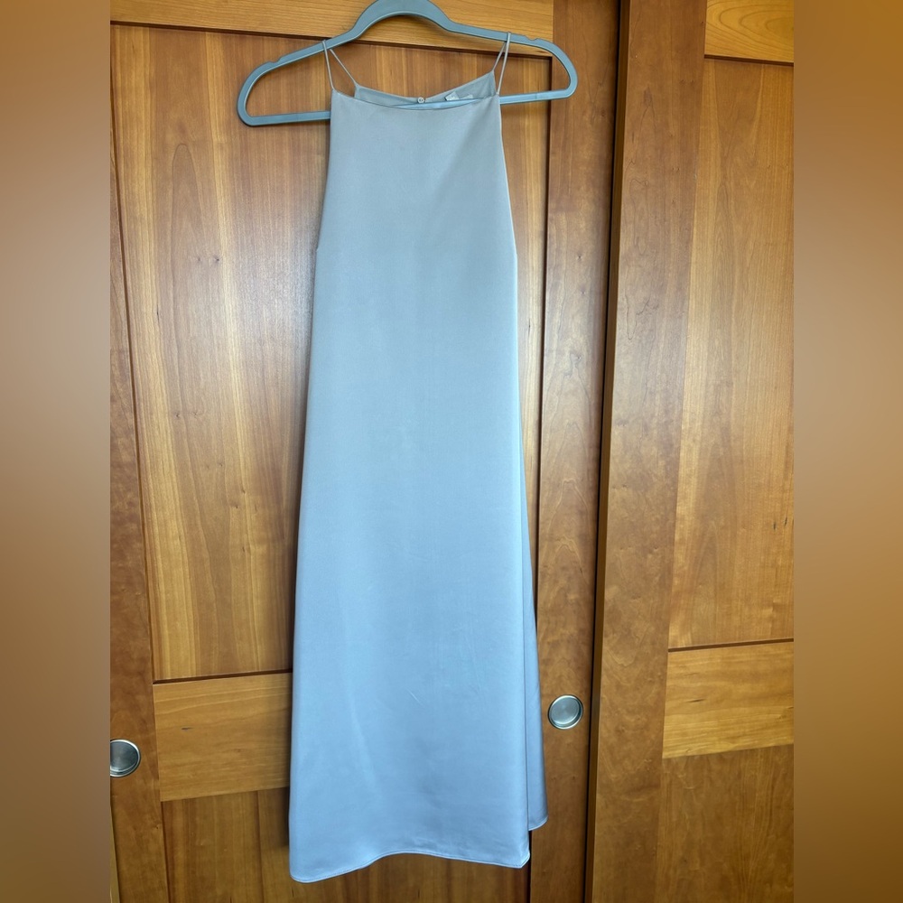 Elegant Light Gray Maxi Dress
